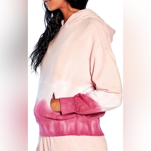 Wildfox Hoodie Tie Dye Relaxed Boxy Pullover Hoodie Sweatshirt - Picture 2 of 7